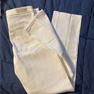 AG Isabelle White Split Hem Jeans NWTs